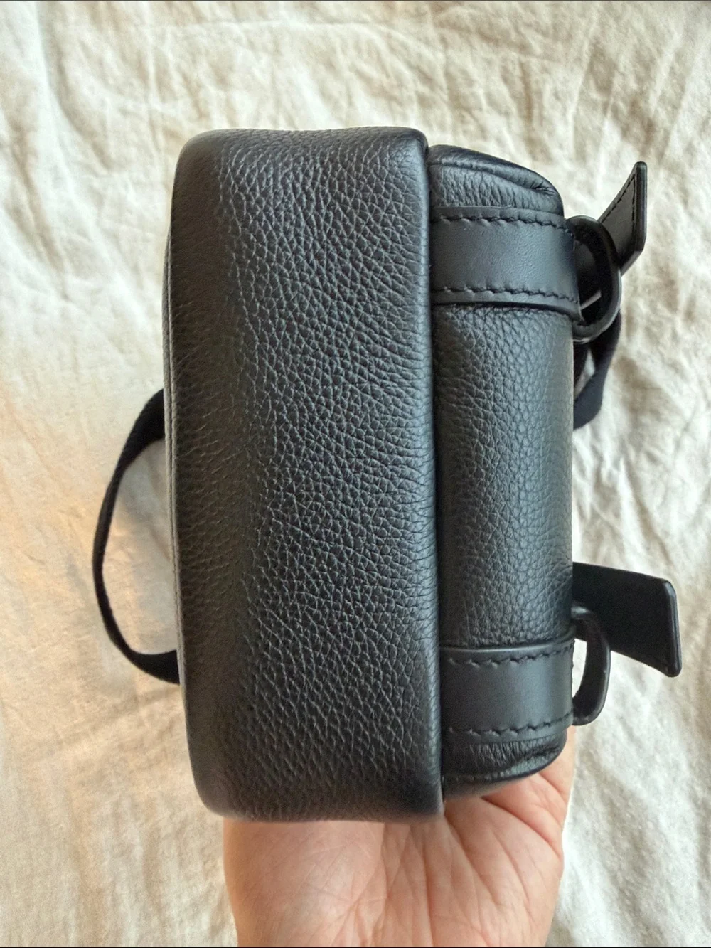 Loewe Military XS Black Leather Messenger Crossbody Bag